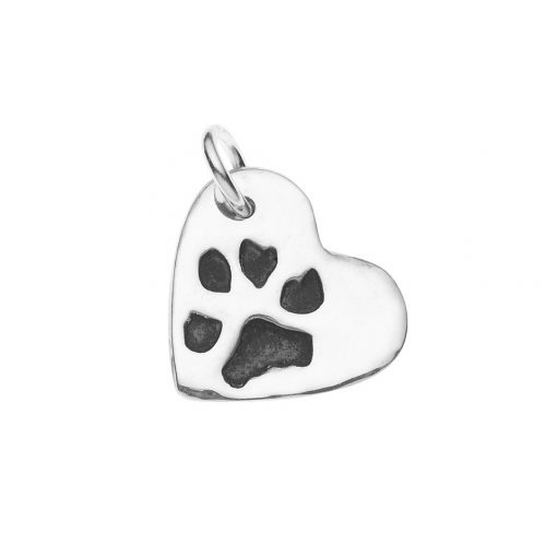 PAW PRINT Heart Pendant By The MemorySmith